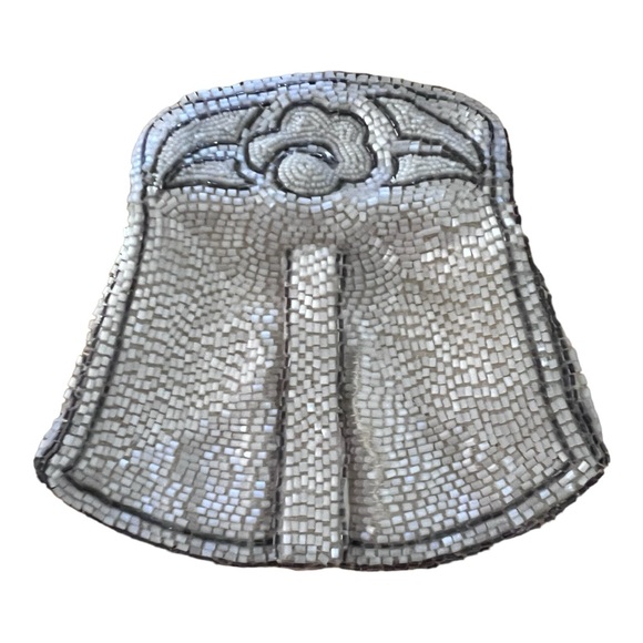 Art Deco Micro Beads Clutch Hand Made in France Vintage 1920s - Picture 6 of 6